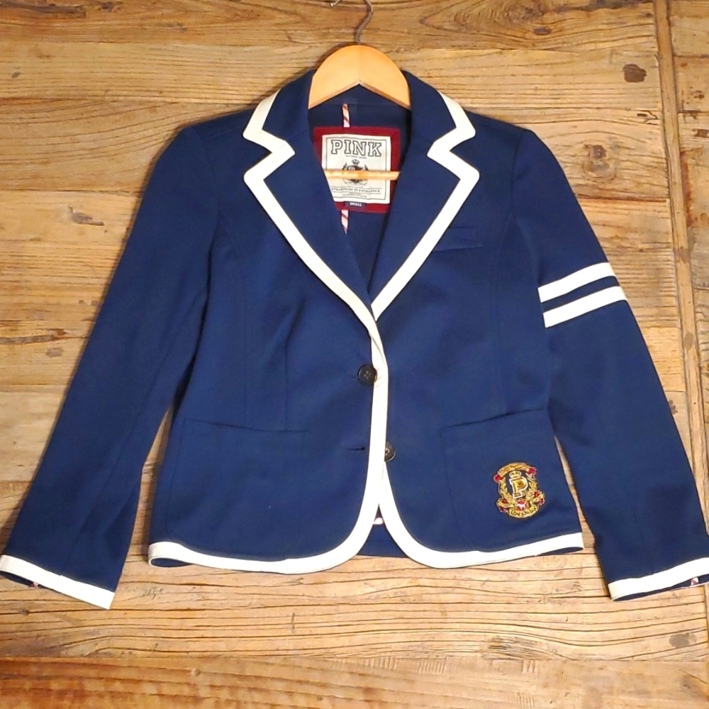 PINK Victoria's Secret varsity logo blazer